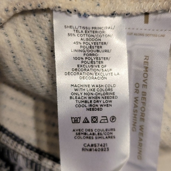 Loft Tweed Boucle Cream & Blue Color Dress - Picture 8 of 8